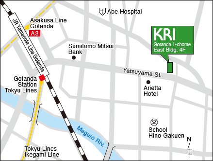 Map around tokyo office
