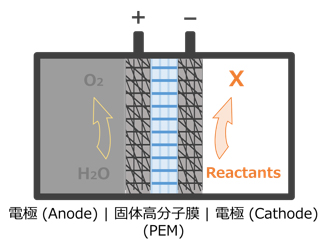 電気化学デバイスのイメージ図