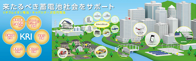 来るべき蓄電池社会をサポート(リチウムイオン電池・キャパシタ・次世代電池)